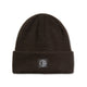 Double Fold Merino Beanie Brown