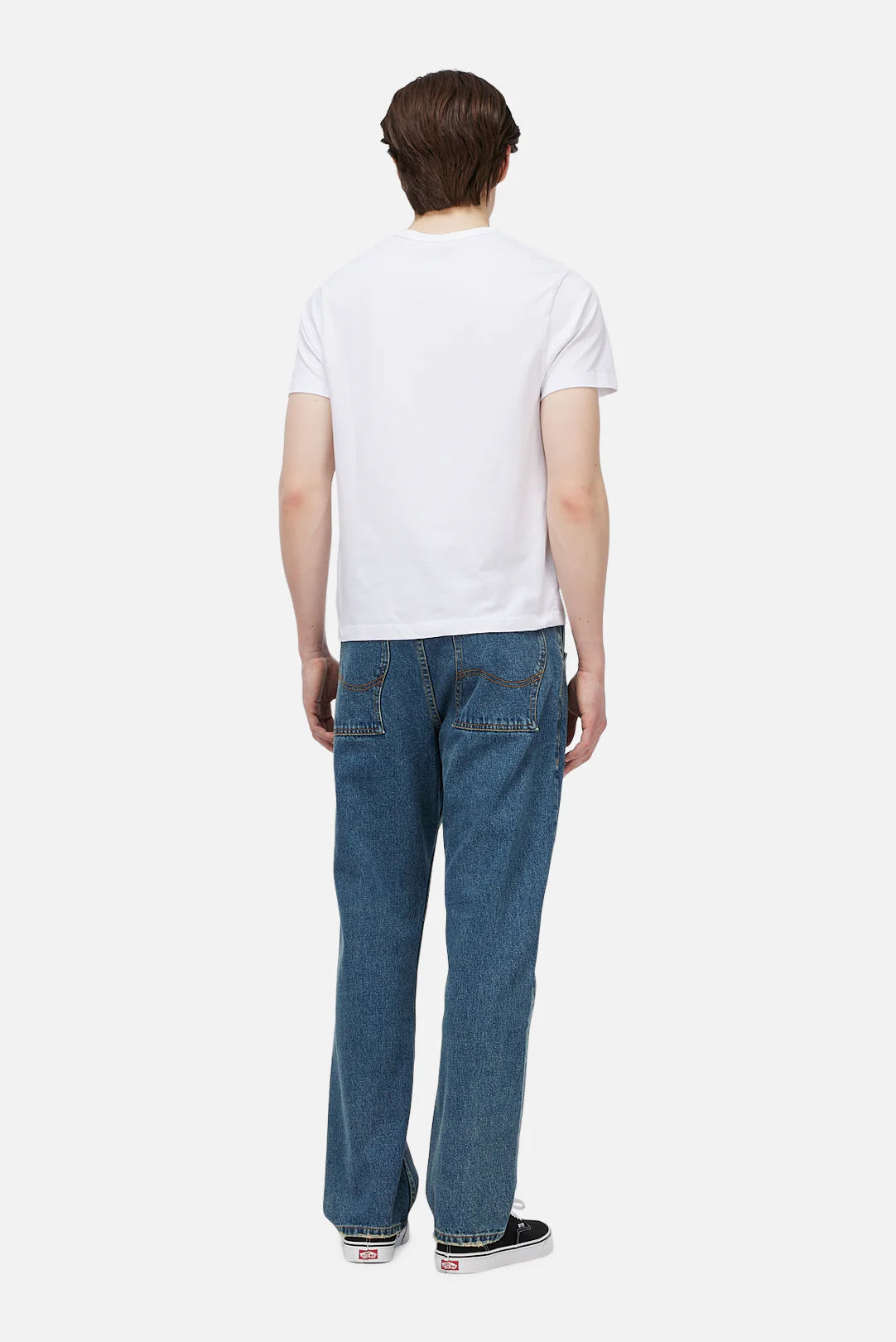 Straight Denim Pants Stone Washed