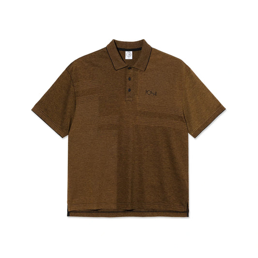 Surf Polo Shirt Pique Black/Caramel