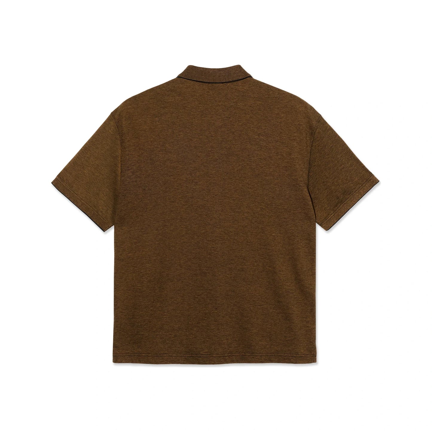 Surf Polo Shirt Pique Black/Caramel