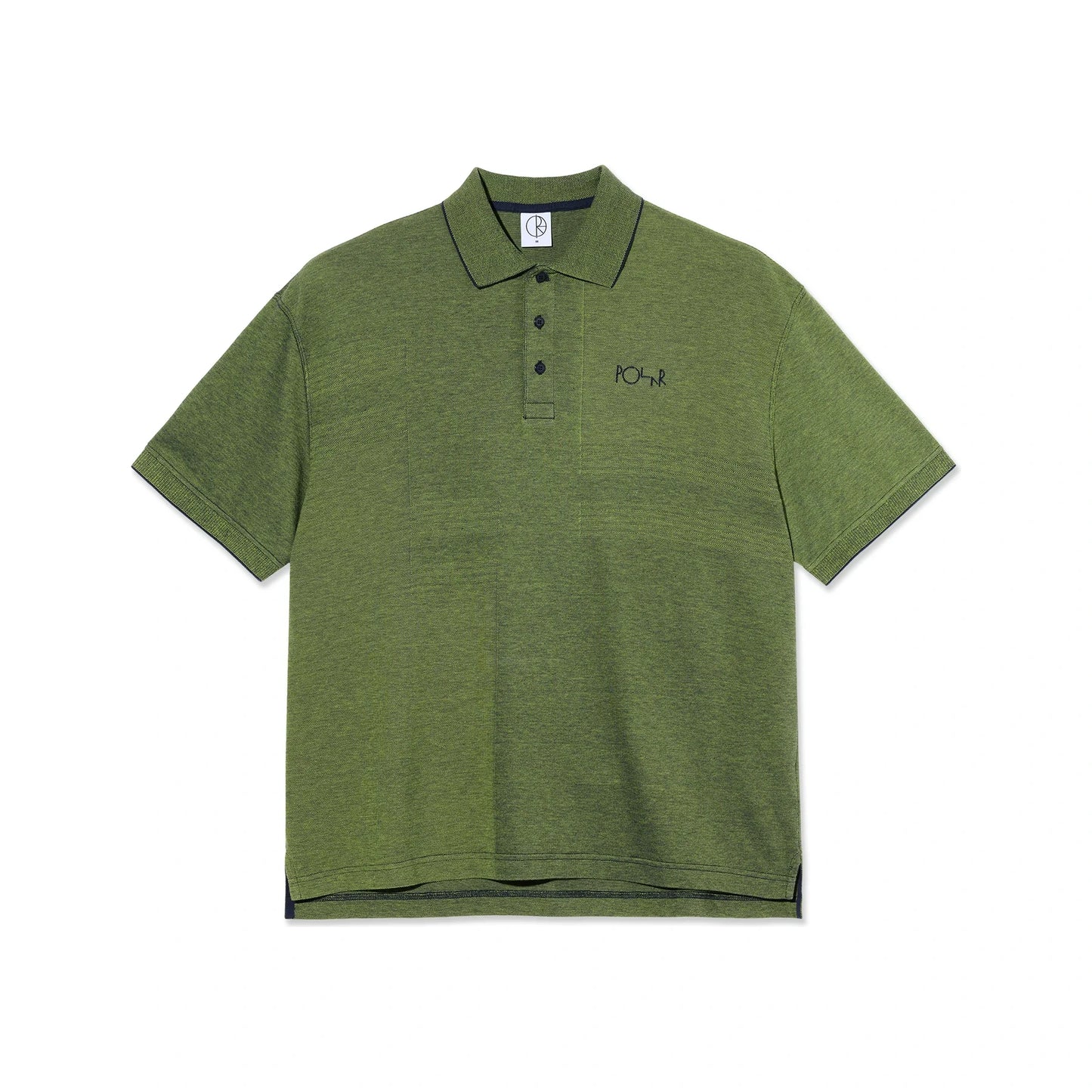 Surf Polo Shirt Pique Green/Blue