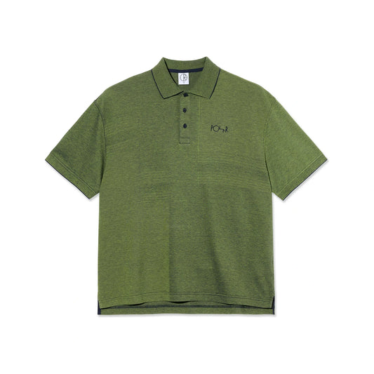 Surf Polo Shirt Pique Green/Blue