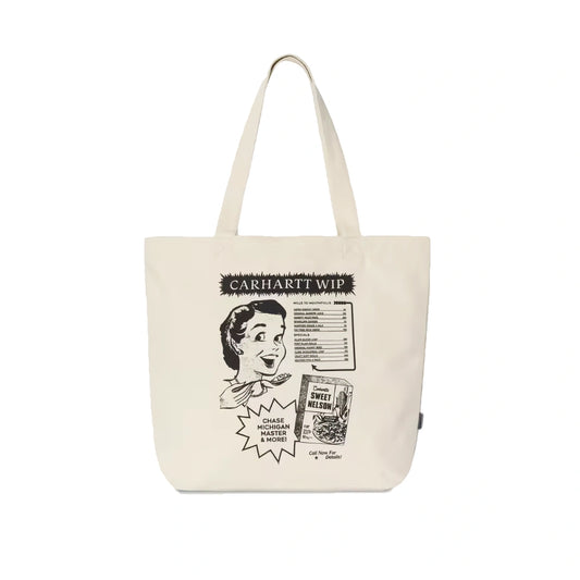 Canvas Graphic Tote Catalogue Print, Natural