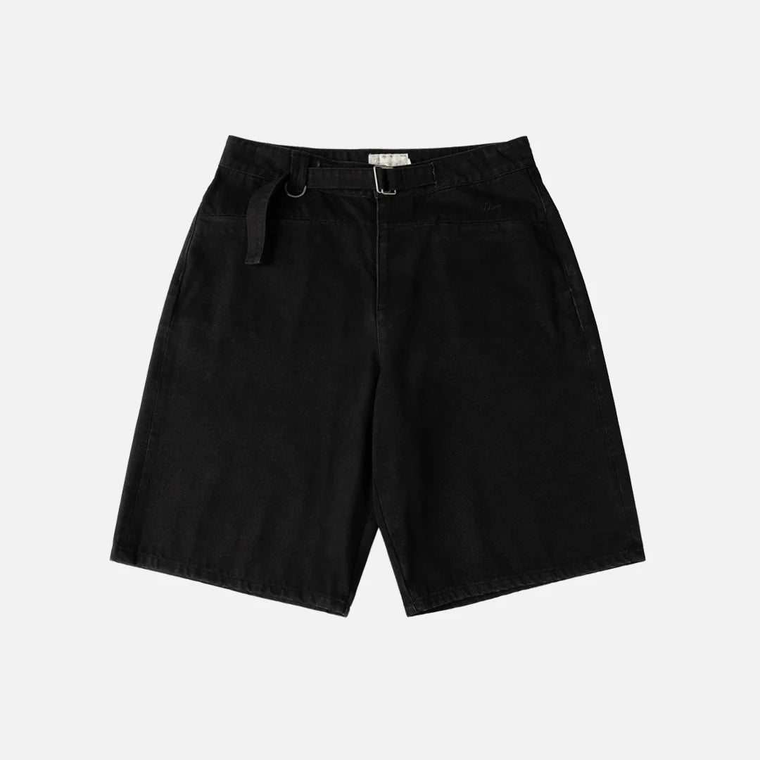 Tech Denim Shorts Black