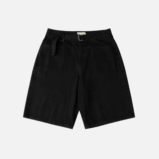 Tech Denim Shorts Black