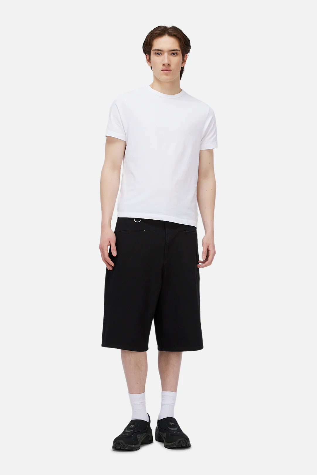 Tech Denim Shorts Black