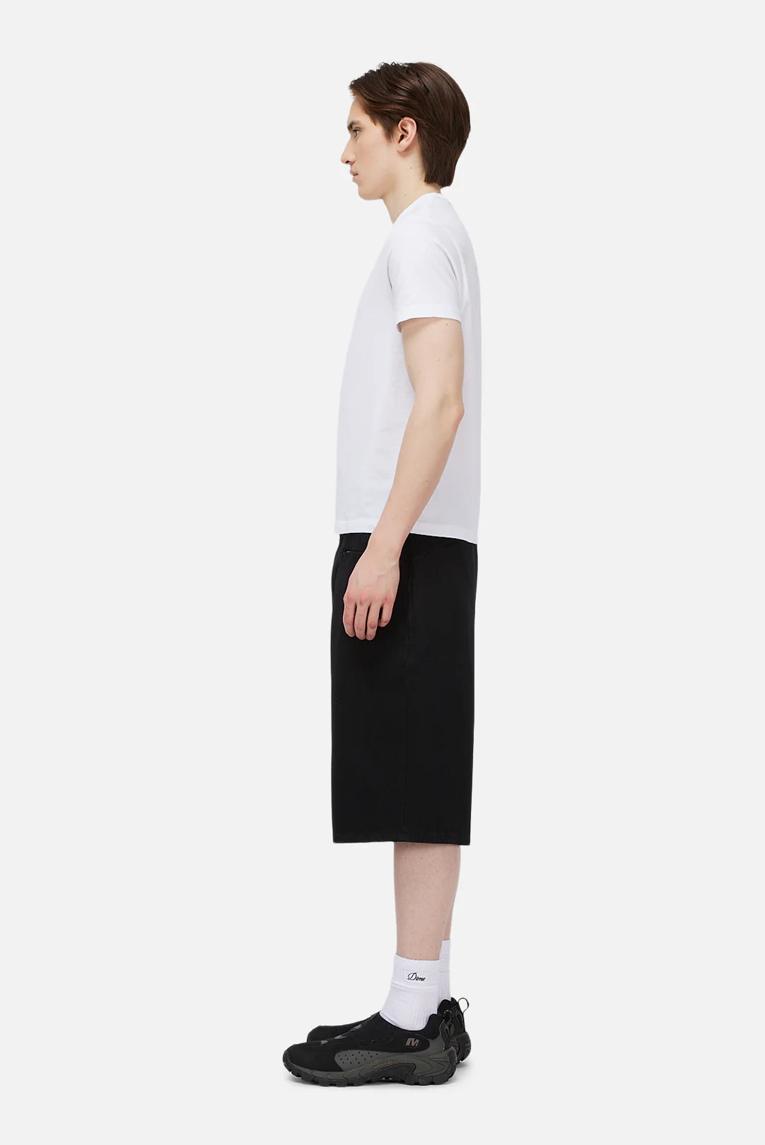 Tech Denim Shorts Black