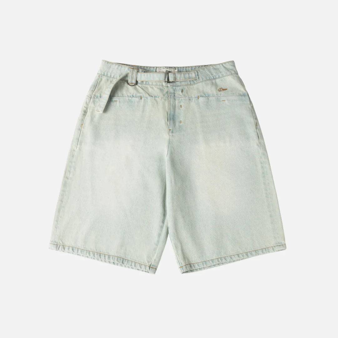 Tech Denim Shorts Bleached Sky