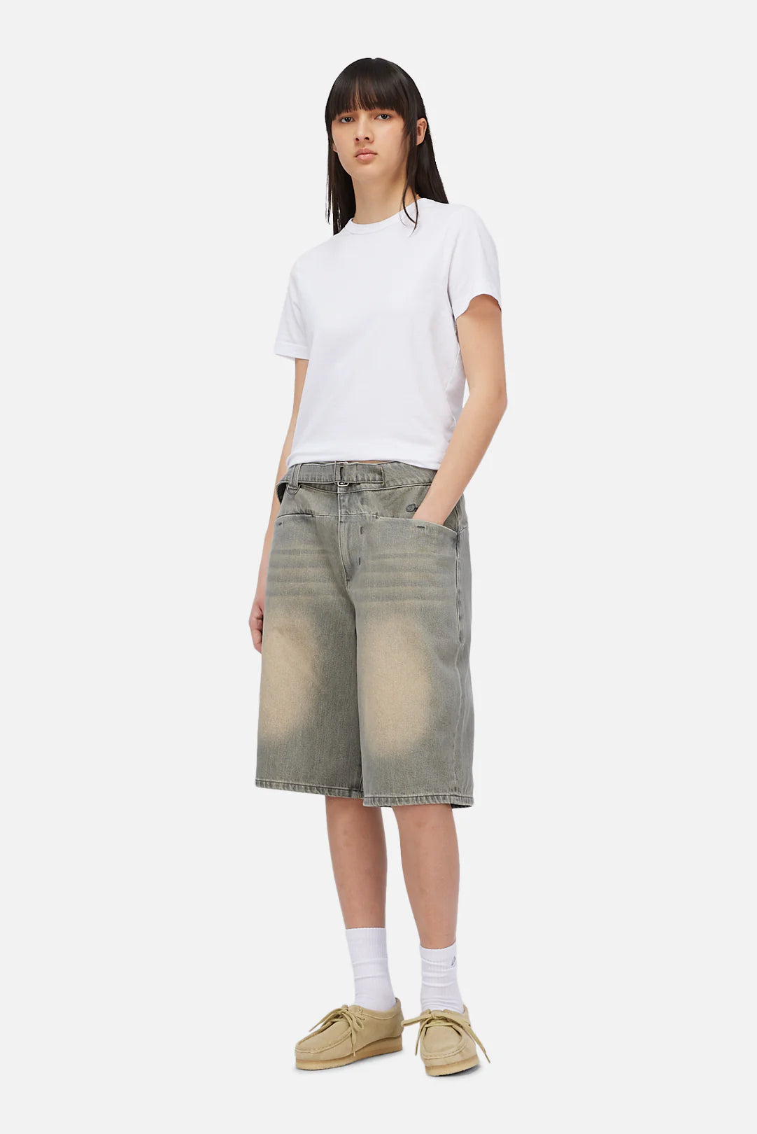 Tech Denim Shorts Sandblasted Desert