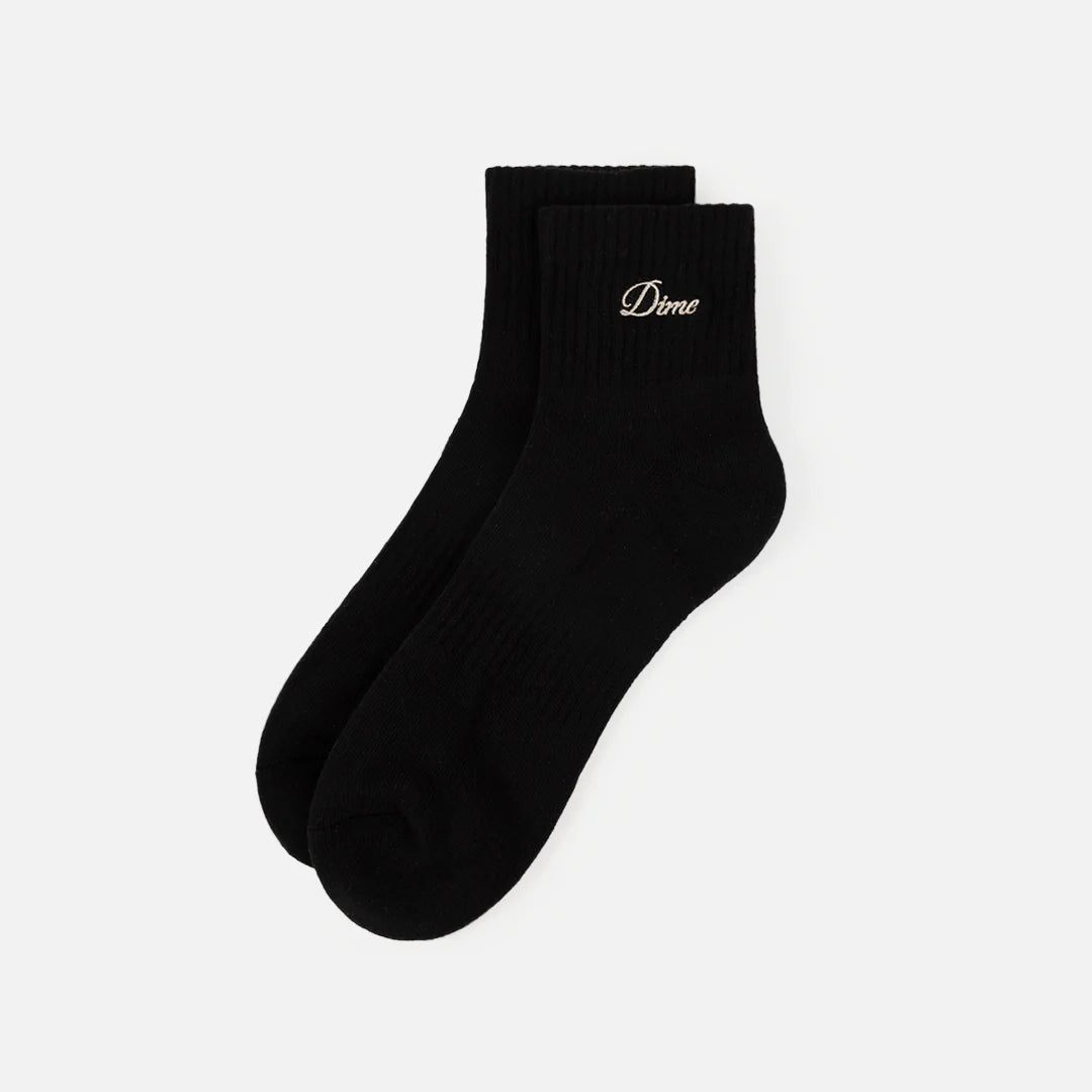 Two Pack Ankle Socks Black