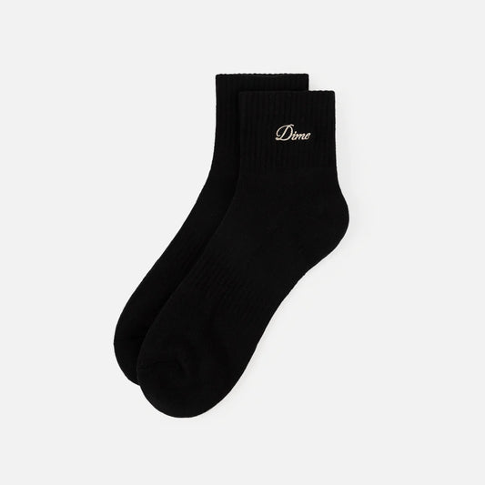 Two Pack Ankle Socks Black
