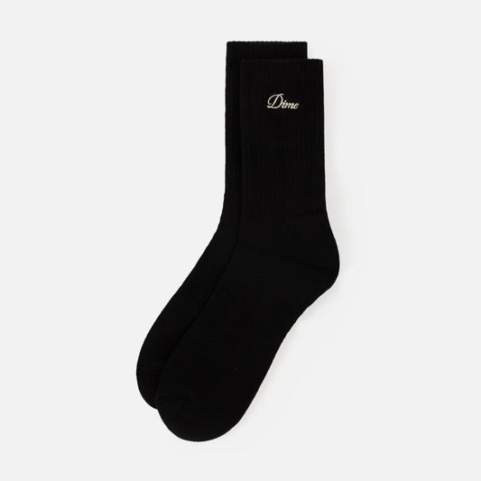 Two Pack Crew Socks Black