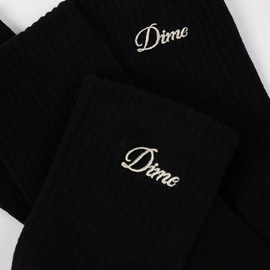 Two Pack Crew Socks Black
