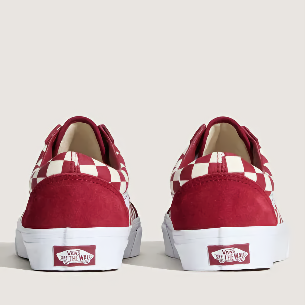 Vans Old Skool – Red/Checkerboard