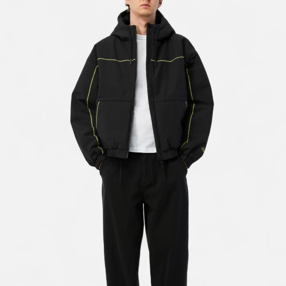 Quilted Ripstop Puffer Black