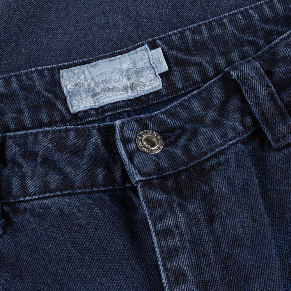 Relaxed Denim Pants Sandblasted True Blue