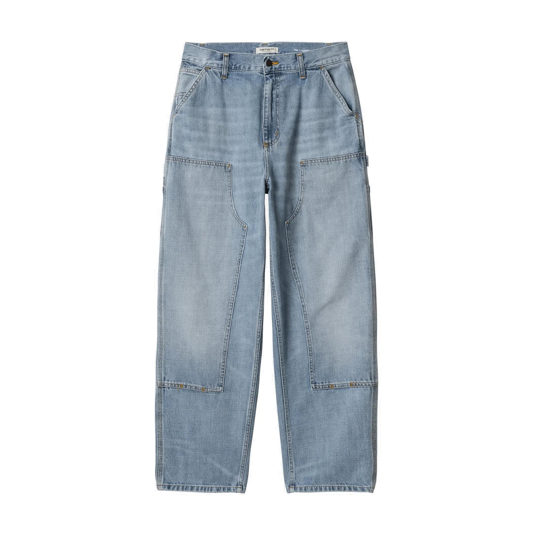 W' Brandon Double Knee Pant Blue Burst Washed