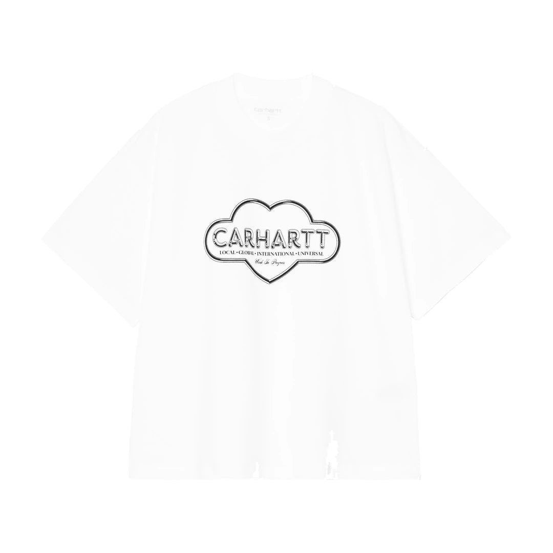 W' S/S Cloud Heart T-Shirt White