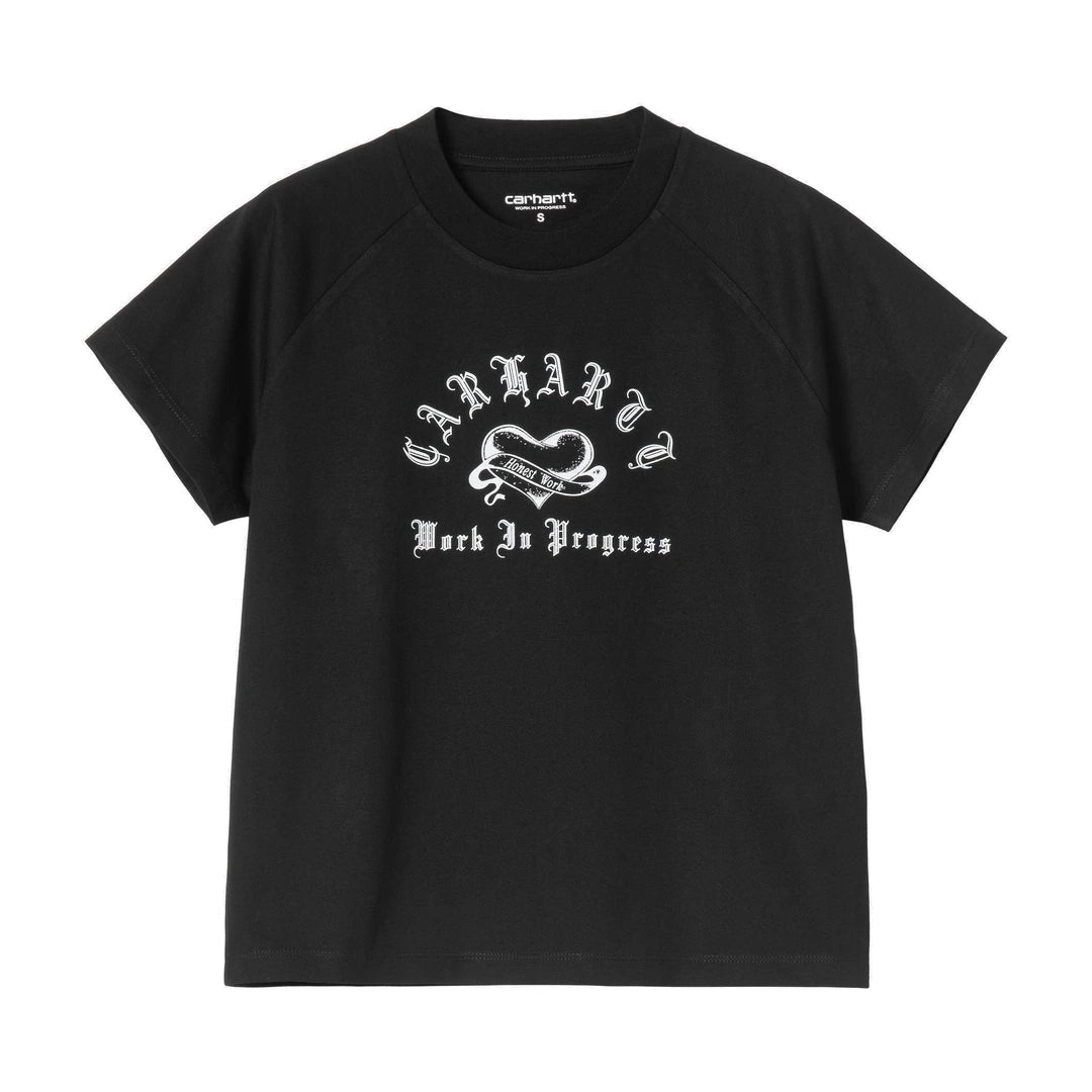 W' S/S Honest Work T-Shirt Black / White