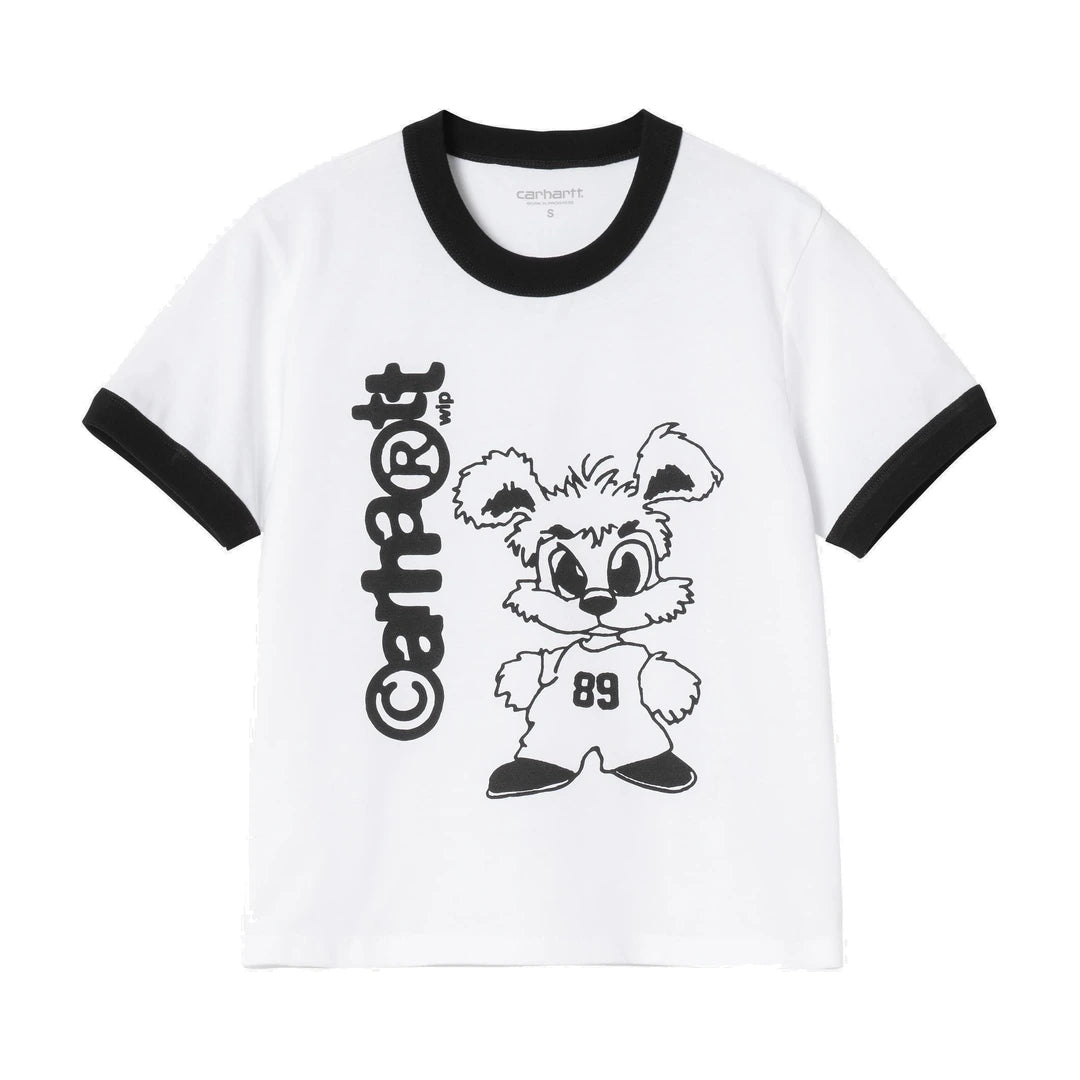W' S/S IP Ringer T-Shirt White / Black