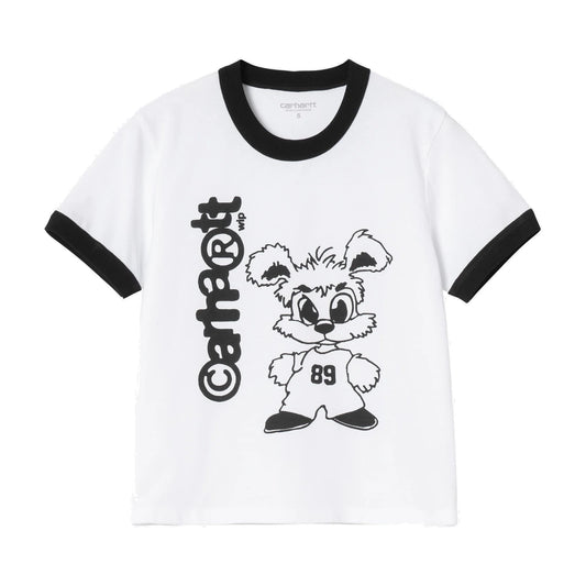 W' S/S IP Ringer T-Shirt White / Black