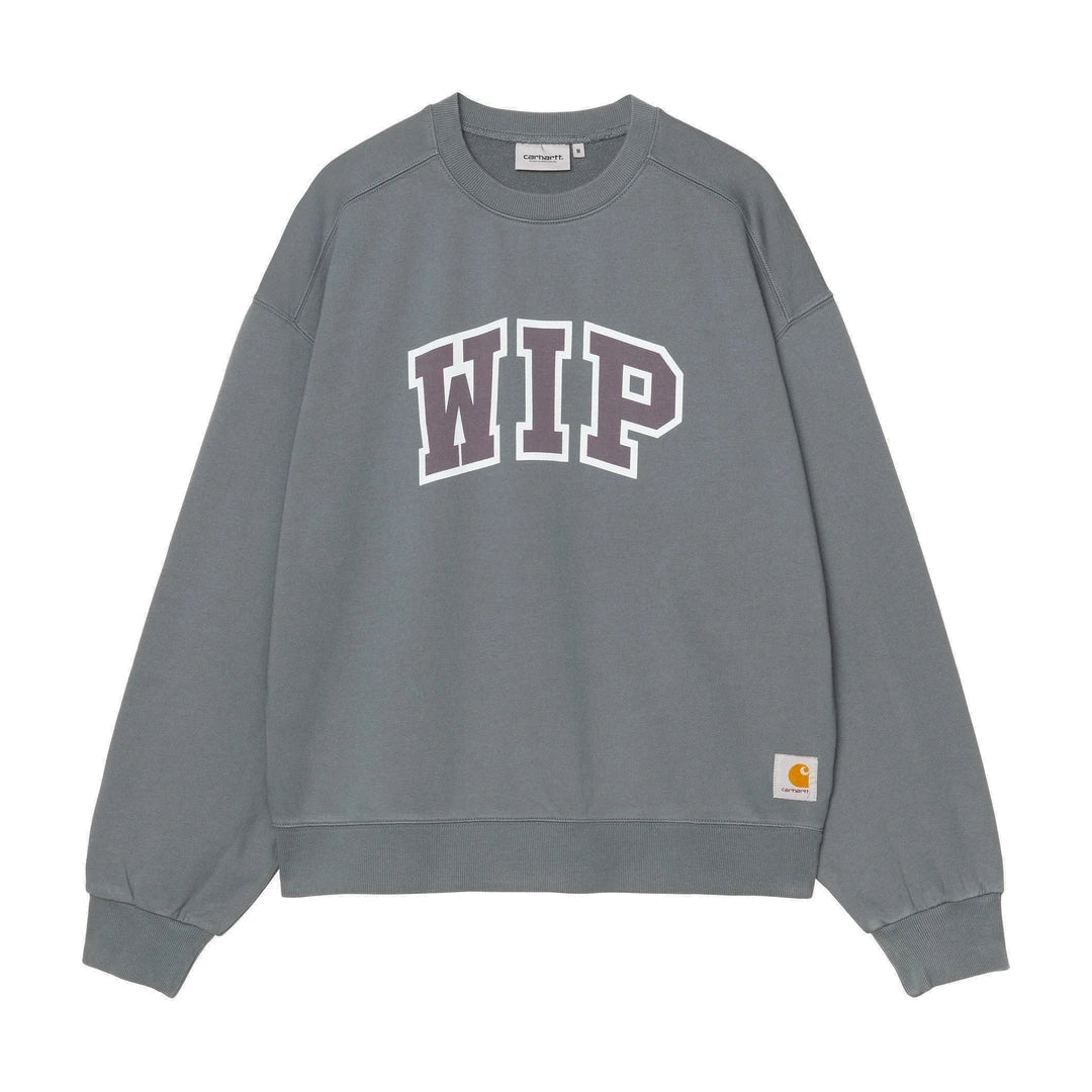 WIP III Sweat Cozy Blue heavy stone wash