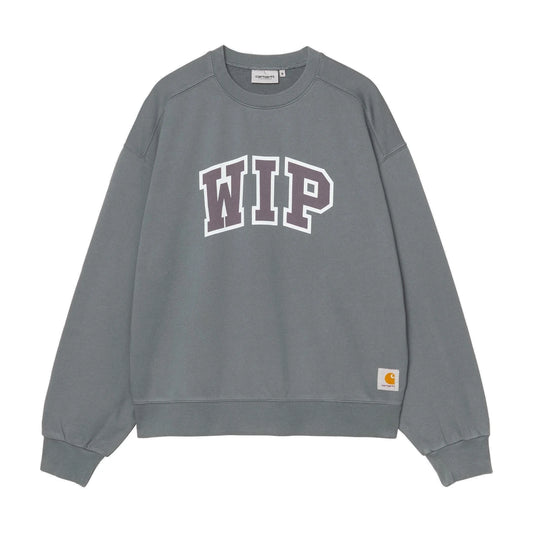 WIP III Sweat Cozy Blue heavy stone wash