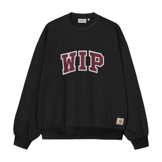 WIP III Sweat Black heavy stone wash